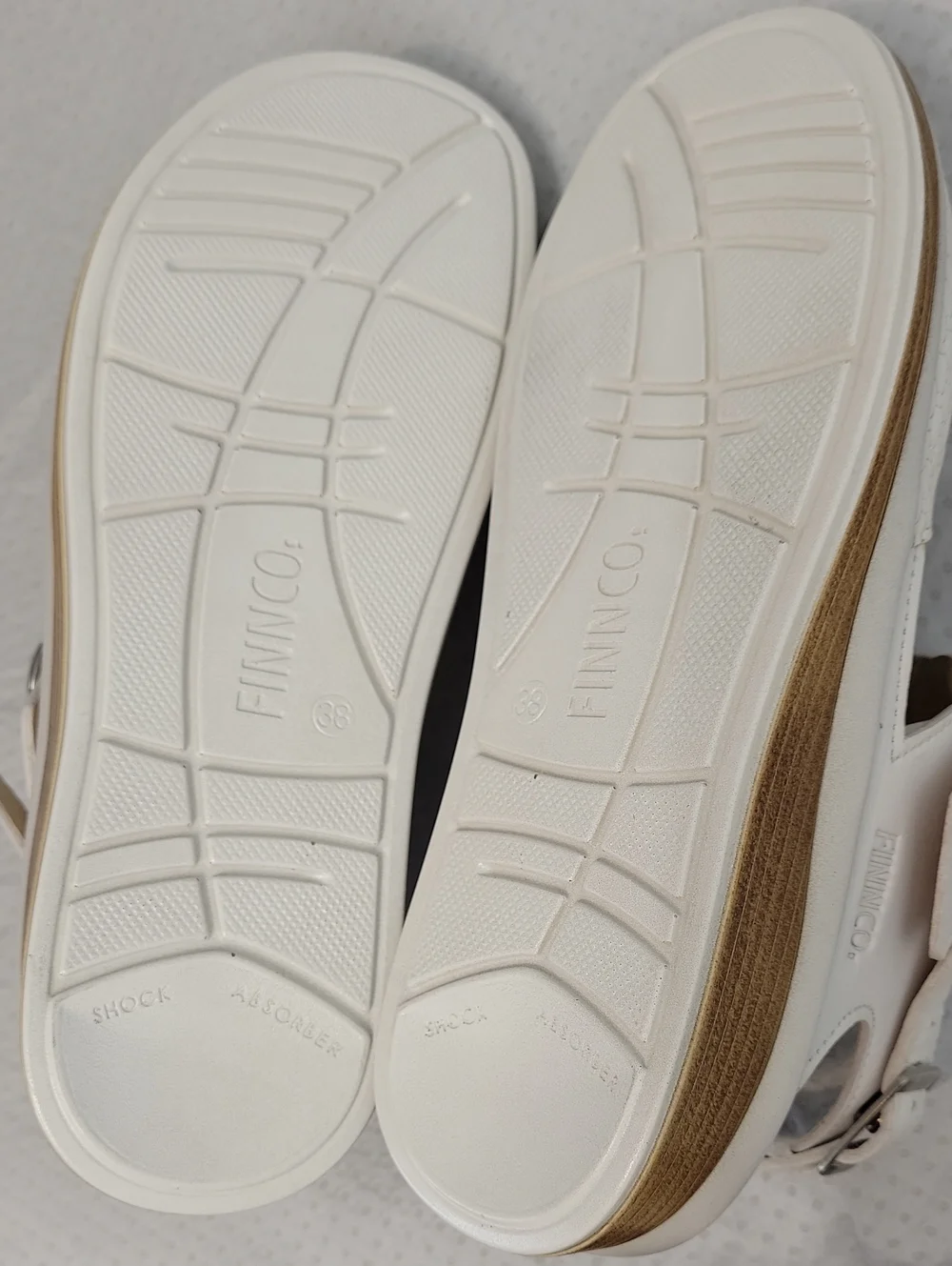 Finn Comfort Germany Waldi white comfort sandals womens size GR38 7.5